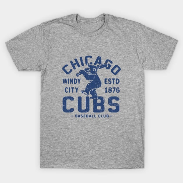 Chicago Cubs Retro 2 by Buck Tee T-Shirt by Buck Tee